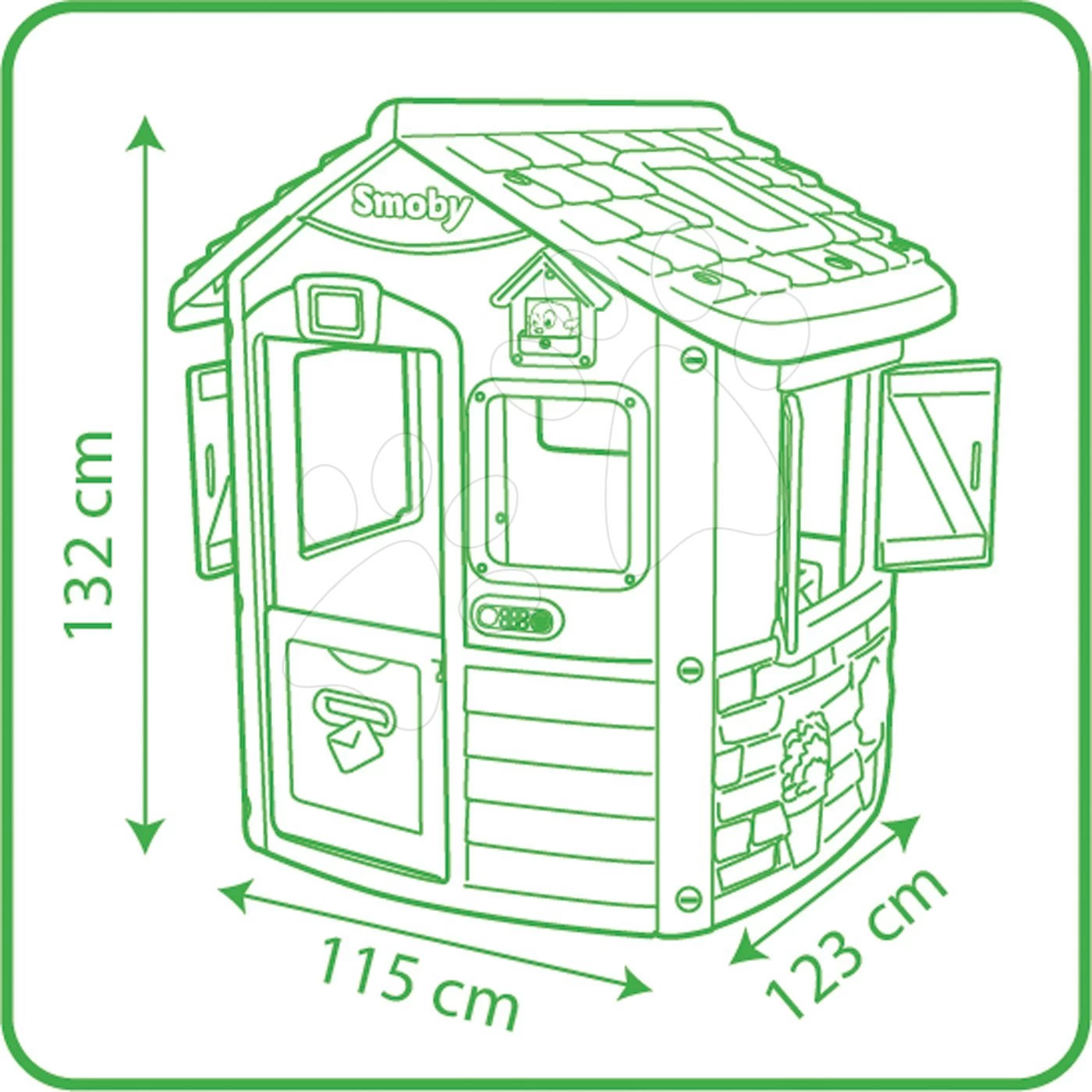 Set Häuschen Neo Jura Lodge Smoby Und Schubakarren Mit Dem Eimer - Set Ab 24 Mon 19 Set Häuschen Neo Jura Lodge Smoby Und Schubakarren Mit Dem Eimer - Set Ab 24 Mon – Bild 19