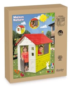 Set Häuschen Nature Smoby Mit Schiebeladen Und Rutsche Toboggan KS Mittel 1,5 Meter Ab 24 Monaten -Spielzeug Theater Verkäufe 810704 e smoby domcek 8
