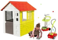 Set Häuschen Lovely Smoby Mit Reinigungswagen Und Staubsauger -Spielzeug Theater Verkäufe 810705set 5 smoby set 2