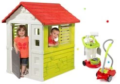 Set Häuschen Lovely Smoby Mit Reinigungswagen Und Staubsauger -Spielzeug Theater Verkäufe 810705set 5 smoby set