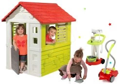 Set Häuschen Lovely Smoby Mit Reinigungswagen Und Staubsauger -Spielzeug Theater Verkäufe 810705set 5 smoby set 3