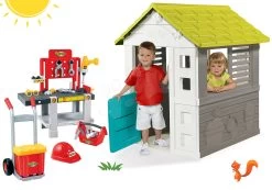 Set Häuschen Jolie Mit 3 Fenstern Und 2 Jalousien Smoby Blau Und Werkstatt Mecanics Mit Aktentasche Und Helm Ab 2 Jahren 31 Set Häuschen Jolie Mit 3 Fenstern Und 2 Jalousien Smoby Blau Und Werkstatt Mecanics Mit Aktentasche Und Helm Ab 2 Jahren -Spielzeug Theater Verkäufe 810708set 1 smoby set 4