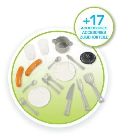 Häuschen Mit Küche Pretty Blue Smoby Blau 3 Fenster Und 2 Jalousien Mit Rollladen Mit Klingel Und Garten Ab 24 Monaten -Spielzeug Theater Verkäufe 810711 d smoby domcek 2