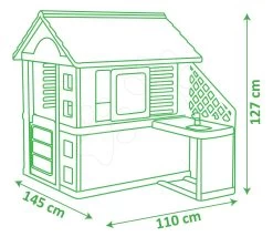 Spielhaus Mit Spielküche Pretty Blue Smoby Blau-grün 3 Fenster Mit 2 Jalousien Und 2 Schiebeläden Mit UV-Filter Und 17 Zubehör Ab 2 Jahren 22 Spielhaus Mit Spielküche Pretty Blue Smoby Blau-grün 3 Fenster Mit 2 Jalousien Und 2 Schiebeläden Mit UV-Filter Und 17 Zubehör Ab 2 Jahren -Spielzeug Theater Verkäufe 810711 m smoby domcek