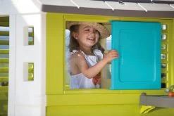 Spielhaus Mit Spielküche Pretty Blue Smoby Blau-grün 3 Fenster Mit 2 Jalousien Und 2 Schiebeläden Mit UV-Filter Und 17 Zubehör Ab 2 Jahren 20 Spielhaus Mit Spielküche Pretty Blue Smoby Blau-grün 3 Fenster Mit 2 Jalousien Und 2 Schiebeläden Mit UV-Filter Und 17 Zubehör Ab 2 Jahren -Spielzeug Theater Verkäufe 810711b f smoby domcek