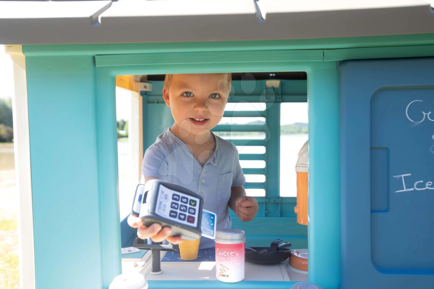 Spielhaus Mit Laden Sweety Corner Playhouse Smoby Mit Speisen Und Süßigkeiten 18 Beilagen Mit UV Filter Ab 2 Jahren SM810718 9 Spielhaus Mit Laden Sweety Corner Playhouse Smoby Mit Speisen Und Süßigkeiten 18 Beilagen Mit UV Filter Ab 2 Jahren SM810718 – Bild 9