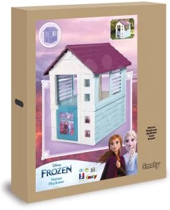 Spielhaus Frozen Disney Playhouse Smoby Mit Einer Küche Und Einem Zaun Unter Dem Licht -Spielzeug Theater Verkäufe 810719 f smoby domcek 1
