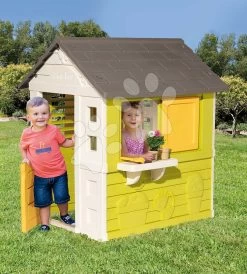 Spielhaus Pretty Sunny Flowers House Smoby Mit Glocke, Boden, Küche Und Garten SM810725-C -Spielzeug Theater Verkäufe 810725 d smoby domcek 13