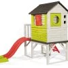 Set Häuschen Auf Säulen Für Kinder Pilings House Smoby Mit 1,5 M Rutsche Und Ein Tisch Mit Einer Bank Und Zwei Stühlen KidChair
