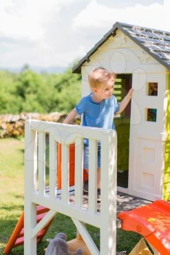 Set Häuschen Auf Säulen Pilings House Smoby Mit 1,5 M Rutsche Und Aquaplay Mountain Lake Wasserstraße Mit Einer Höhle Mit 3 Booten -Spielzeug Theater Verkäufe 810800 p smoby domcek 12