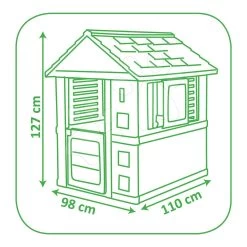 Set Häuschen Auf Säulen Pilings House Smoby Mit 1,5 M Rutsche Und Beidseitiger Schaukel Hund Ab 24 Monaten -Spielzeug Theater Verkäufe 810800 r smoby domcek