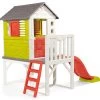 Häuschen Auf Säulen Pilings House Smoby Mit 1,5 M Rutsche, Klingel Und Blumengarten