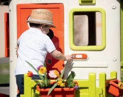 Häuschen Mit Gartenrestaurant Chef House DeLuxe Smoby Und Eine Klingel Als Geschenk -Spielzeug Theater Verkäufe 810900 c smoby zvoncek 10