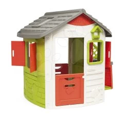 Set Spielhaus Pretty Sunny Flowers House Smoby Mit Spielküche Und Schaukel Mit Sandkasten -Spielzeug Theater Verkäufe 810901 i smoby letna kuchynka