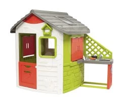 Küche Mit 17 Zubehör Zum Häuschen Smoby Neo Jura Lodge Und Friends House Mit UV-Filter -Spielzeug Theater Verkäufe 810901 m smoby letna kuchynka