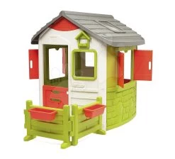 Vorgarten Mit Zwei Blumentöpfen Für Das Häuschen Smoby Neo Jura Lodge Und Friends House Mit UV-Filter -Spielzeug Theater Verkäufe 810904 i smoby plot 1