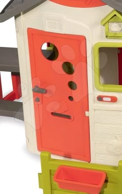 Tür Mit Einem Funktionierenden Abschließbaren Schloss Zu Smobys Häuschen Neo Jura Lodge My House Und Friends House Mit UV-Filter