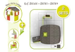 Vorgarten Mit Zwei Blumentöpfen Für Das Häuschen Smoby Neo Jura Lodge Und Friends House Mit UV-Filter -Spielzeug Theater Verkäufe 810907 10 810500 810901 810904 smoby guide