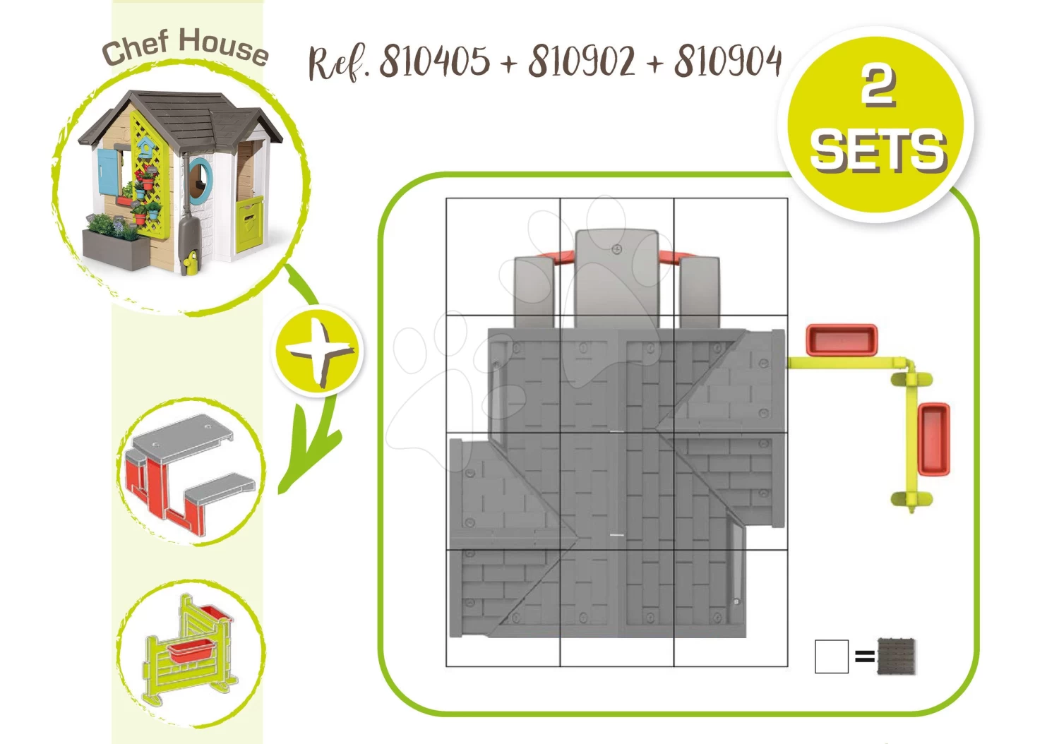 Häuschen Für Den Gärtner Garden House Smoby Erweiterbar Mit Einem Sandkasten Unter Einem Sonnenschirm Ab 24 Monaten 4 Häuschen Für Den Gärtner Garden House Smoby Erweiterbar Mit Einem Sandkasten Unter Einem Sonnenschirm Ab 24 Monaten – Bild 4