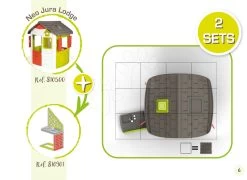 Küche Mit 17 Zubehör Zum Häuschen Smoby Neo Jura Lodge Und Friends House Mit UV-Filter -Spielzeug Theater Verkäufe 810907 7 810500 810901 smoby guide