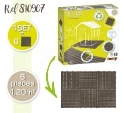 Spielhaus Corolle Playhouse Smoby Mit Einer Küche Und Einem Kleinen Garten Mit Sonnenschirm SM810227-B -Spielzeug Theater Verkäufe 810907 e smoby podlaha 6