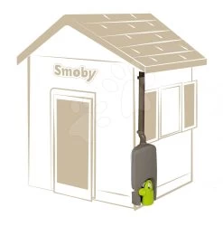 Entwässerung Mit Regenwassersammler Watter Butt Plus Von Smoby Häuschen Und Tank Mit Funktionierendem Wasserhahn Und Becher Mit UV-Filter