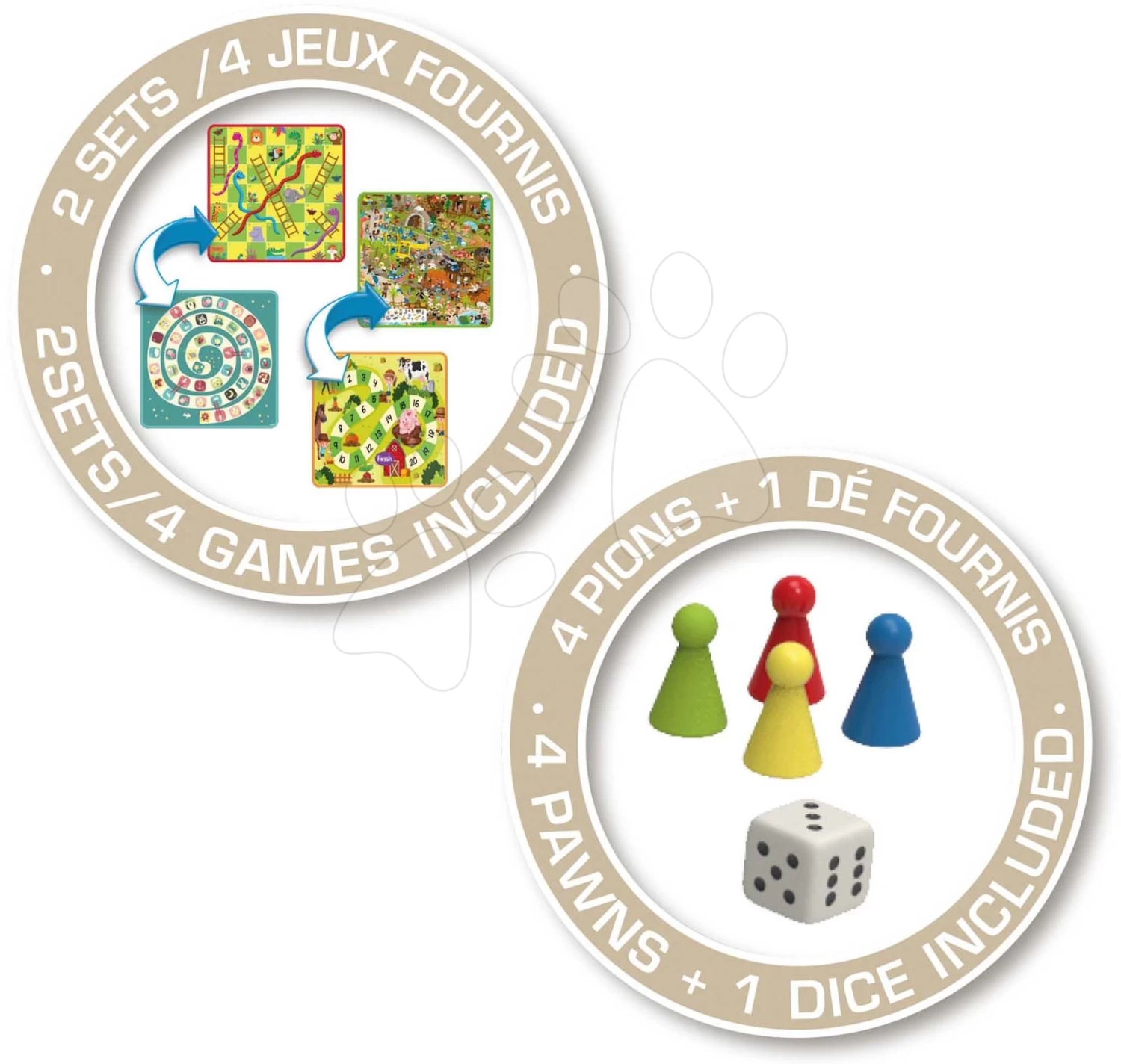 Set Mit 4 Brettspielen Für Einen Picknicktisch Games Drawer Set Smoby In Einem Ordner Abgelegt Ab 3-6 Jahren SM810913 5 Set Mit 4 Brettspielen Für Einen Picknicktisch Games Drawer Set Smoby In Einem Ordner Abgelegt Ab 3-6 Jahren SM810913 – Bild 5