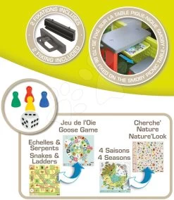 Set Mit 4 Brettspielen Für Einen Picknicktisch Games Drawer Set Smoby In Einem Ordner Abgelegt Ab 3-6 Jahren SM810913 13 Set Mit 4 Brettspielen Für Einen Picknicktisch Games Drawer Set Smoby In Einem Ordner Abgelegt Ab 3-6 Jahren SM810913 -Spielzeug Theater Verkäufe 810913 c smoby hry