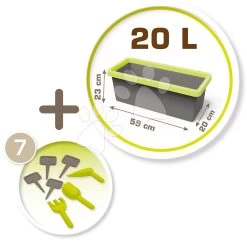 Blumentopf Für Den Garten Eden Planter Smoby 20 Liter Mit 7 Zubehörteilen Für Den Gärtner 57 Cm Lang Ab 24 Monaten 11 Blumentopf Für Den Garten Eden Planter Smoby 20 Liter Mit 7 Zubehörteilen Für Den Gärtner 57 Cm Lang Ab 24 Monaten -Spielzeug Theater Verkäufe 810915 c smoby kvetinac 1