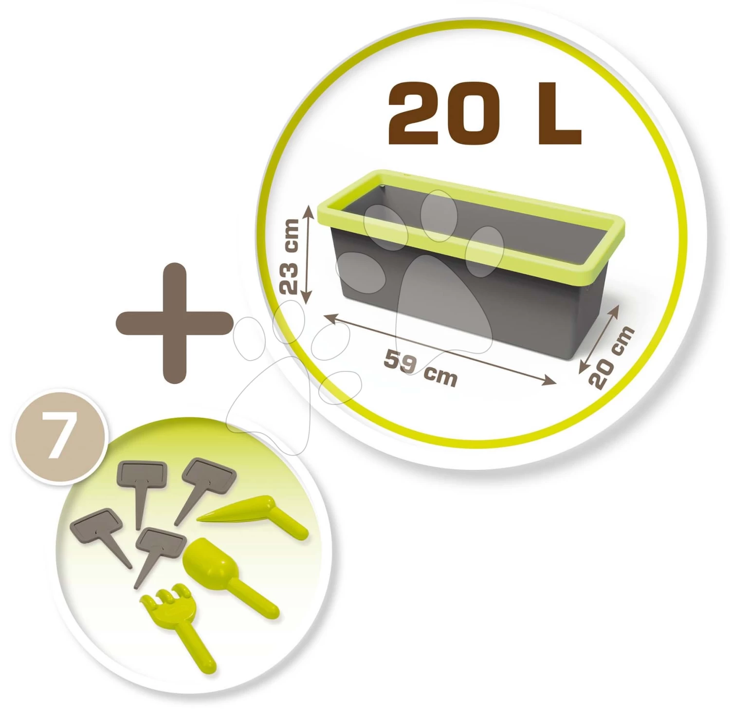 Blumentopf Für Den Garten Eden Planter Smoby 20 Liter Mit 7 Zubehörteilen Für Den Gärtner 57 Cm Lang Ab 24 Monaten 4 Blumentopf Für Den Garten Eden Planter Smoby 20 Liter Mit 7 Zubehörteilen Für Den Gärtner 57 Cm Lang Ab 24 Monaten – Bild 4