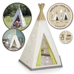 Zelt, Natur Indoor&Outdoor Teepee Evolutive Smoby Einstellbar Mit Boden Ab 24 Monaten