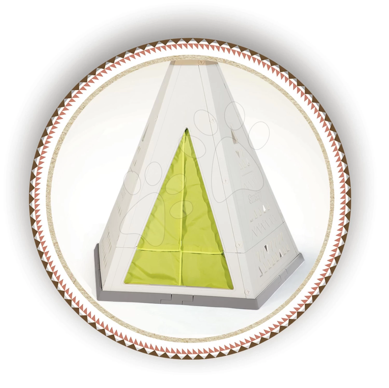 Zelt, Natur Indoor&Outdoor Teepee Evolutive Smoby Einstellbar Mit Sommergehege Unter Sonnenschirm Für Pferd, Laufrad Ab 24 Monate 2 Zelt, Natur Indoor&Outdoor Teepee Evolutive Smoby Einstellbar Mit Sommergehege Unter Sonnenschirm Für Pferd, Laufrad Ab 24 Monate – Bild 2