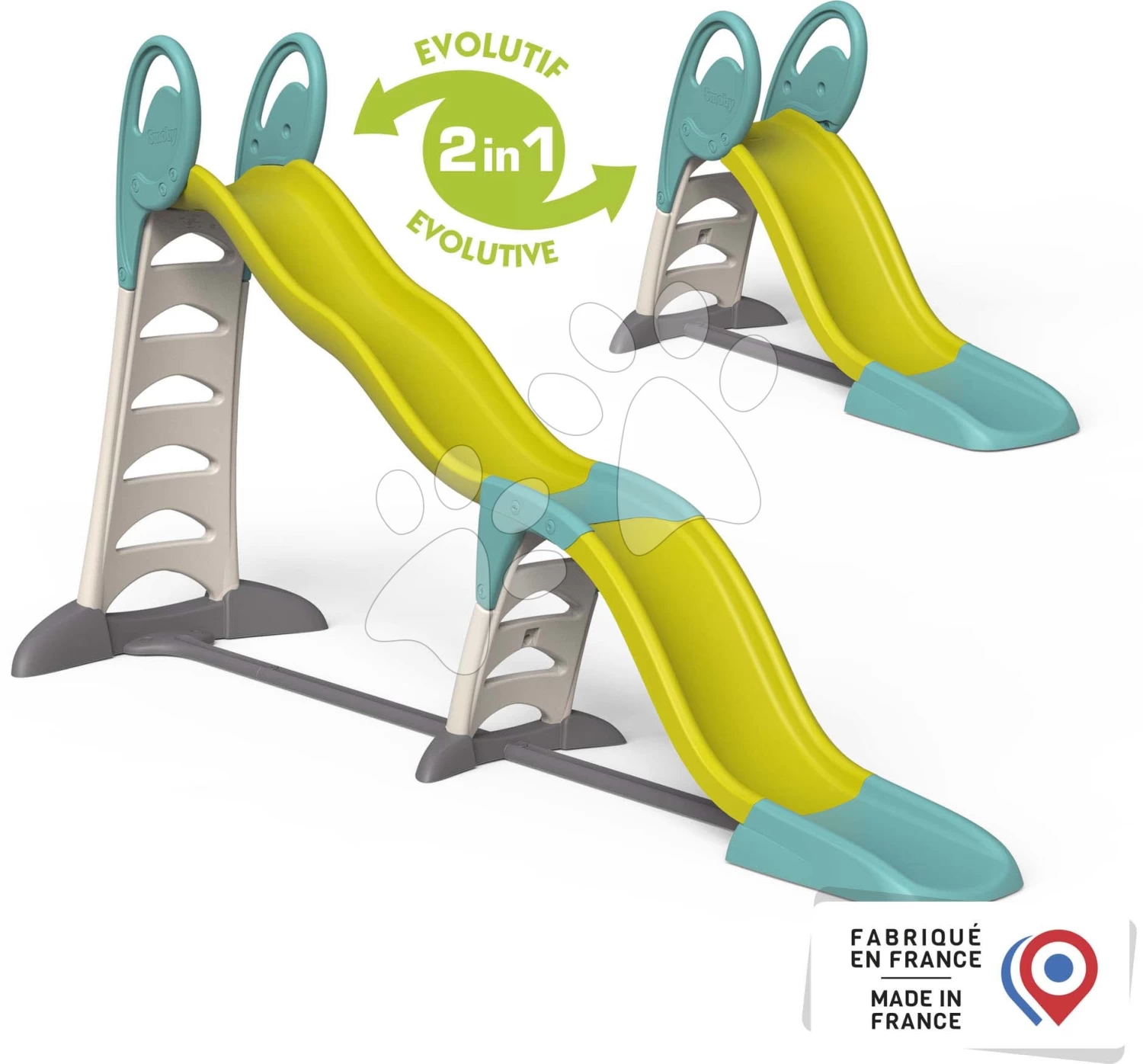 Set Häuschen Der Freunde Von Smoby Mit Vorgarten Und Rutsche Toboggan Super Megagliss 2in1 Länge 3,75 / 1,5 M 2 Set Häuschen Der Freunde Von Smoby Mit Vorgarten Und Rutsche Toboggan Super Megagliss 2in1 Länge 3,75 / 1,5 M – Bild 2