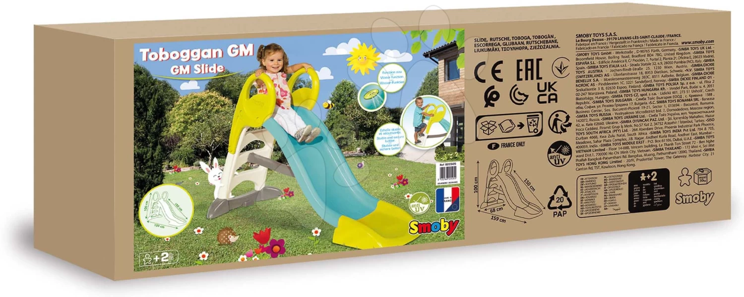 Set Häuschen Nature Smoby Mit Schiebeladen Und Rutsche Toboggan KS Mit Wasser, Länge 1,5 M Ab 24 Mon 9 Set Häuschen Nature Smoby Mit Schiebeladen Und Rutsche Toboggan KS Mit Wasser, Länge 1,5 M Ab 24 Mon – Bild 9