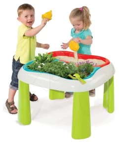 Set Häuschen Pretty Nature Smoby Mit Sommerküche Und Tisch Gärtner De Jardinage 2in1 -Spielzeug Theater Verkäufe 840101 d smoby stolik zahradnik