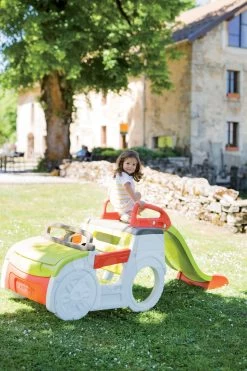 Set Häuschen Pretty Blue Smoby Mit Sommerküche Und Klettergerüst Adventure Car Ab 24 Monaten -Spielzeug Theater Verkäufe 840200 i smoby preliezacka car