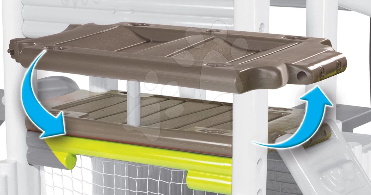 Set Häuschen Pretty Blue Smoby Mit Sommerküche Und Spielzentrum Fun Center Mit Rutsche Ab 24 Monaten 10 Set Häuschen Pretty Blue Smoby Mit Sommerküche Und Spielzentrum Fun Center Mit Rutsche Ab 24 Monaten – Bild 10