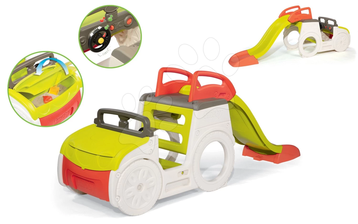 Set Häuschen Der Freunde Von Smoby Mit Vorgarten Und Klettergerüst Adventure Car Mit Sandkasten Und Rutsche 1,5 M 17 Set Häuschen Der Freunde Von Smoby Mit Vorgarten Und Klettergerüst Adventure Car Mit Sandkasten Und Rutsche 1,5 M – Bild 17