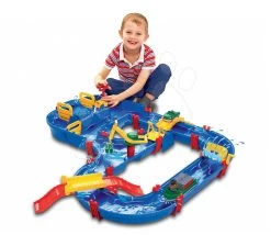 Set Häuschen Pretty Blue Smoby Mit Sommerküche Und Wasserstraße Aquaplay MegaBridge Mit Wasserdamm Und 3 Booten Ab 24 Monaten -Spielzeug Theater Verkäufe 8700001528 b aquaplay draha
