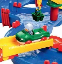 Set Häuschen Pretty Blue Smoby Mit Sommerküche Und Wasserstraße Amphie World Mit Wasserdamm Und 2 Booten Ab 24 Monaten -Spielzeug Theater Verkäufe 8700001650 f aquaplay draha