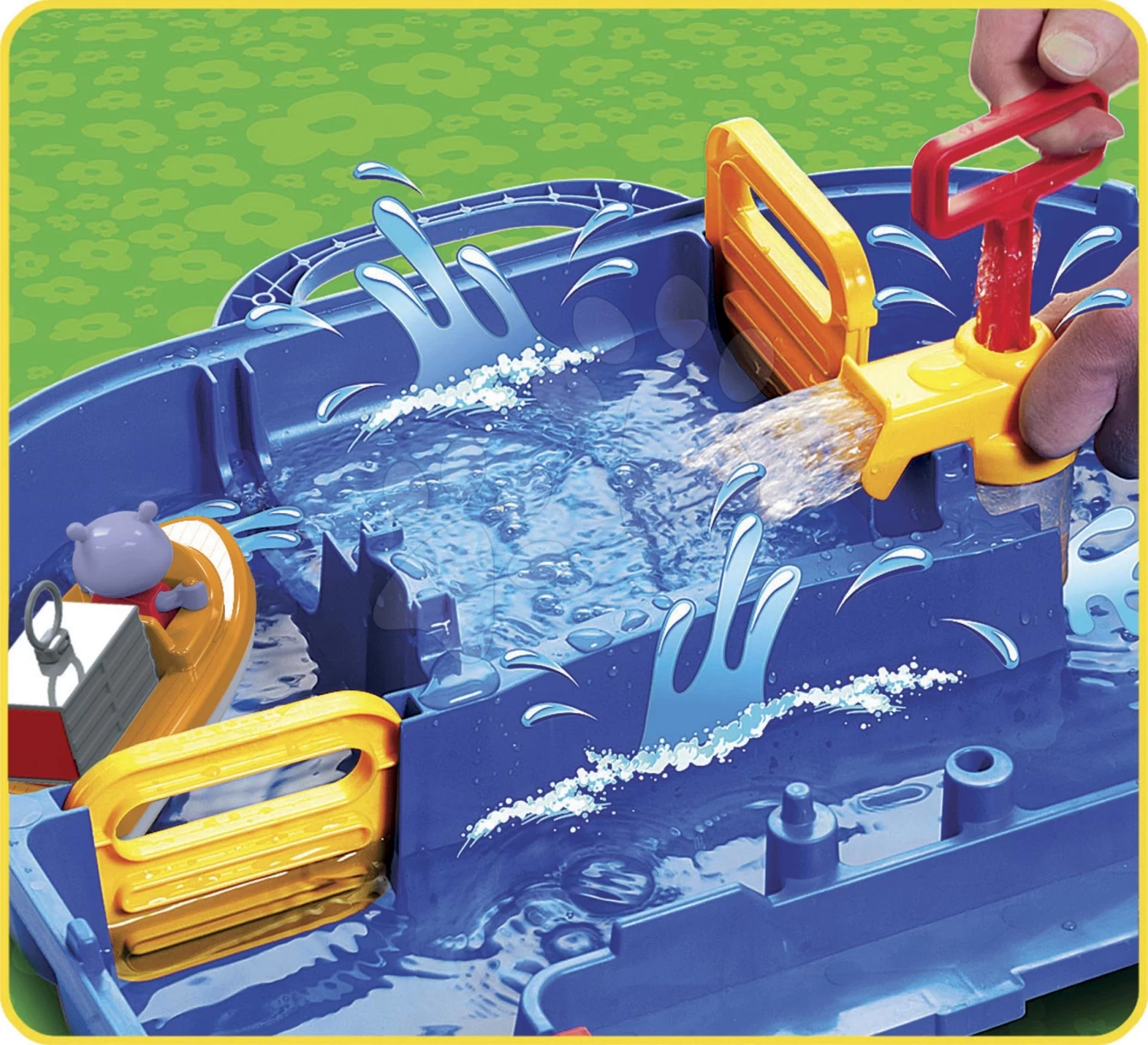 Set Spielhaus Der Freunde Von Smoby Mit Spielküche Und Großer Wasserstraße AquaPlay Für Garten 1 Set Spielhaus Der Freunde Von Smoby Mit Spielküche Und Großer Wasserstraße AquaPlay Für Garten