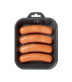 Set Häuschen Gärtner Neo Floralie Smoby Mit Küche Und Frischen Speisen Auf Tablett - Fisch, Hühnerfleisch Und Würstchen -Spielzeug Theater Verkäufe 944 e ecoiffier potraviny tacka