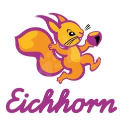 Liegestuhl Aus Holz Für Kinder Outdoor Kids Sunchair Eichhorn Mit Streifenbeschichtung Klappbar Mit UV-Filter Tragkraft 40 Kg -Spielzeug Theater Verkäufe logo eichhorn eichhorn